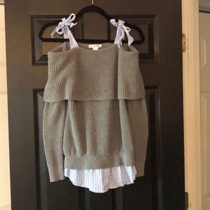 Motherhood Maternity Off Shoulder Sweater